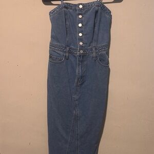 Sincerely Jules Blue Denim Maxi Dress